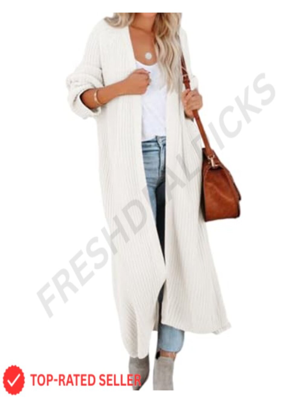 Oversized Long Cardigan Sweater Maxi Open Front Knit Duster Coat